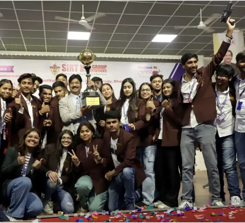 sirt college won hackathon trophy