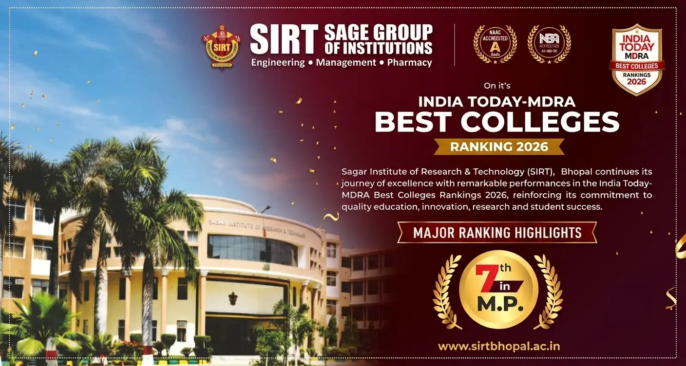 SIRT Bhopal Ranked 7th in Madhya Pradesh